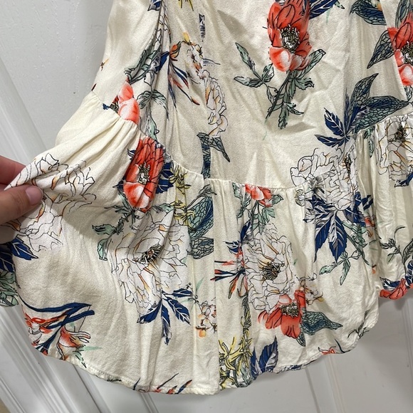 Minkpink Floral Button Front Halter Mini Dress M - Picture 9 of 9